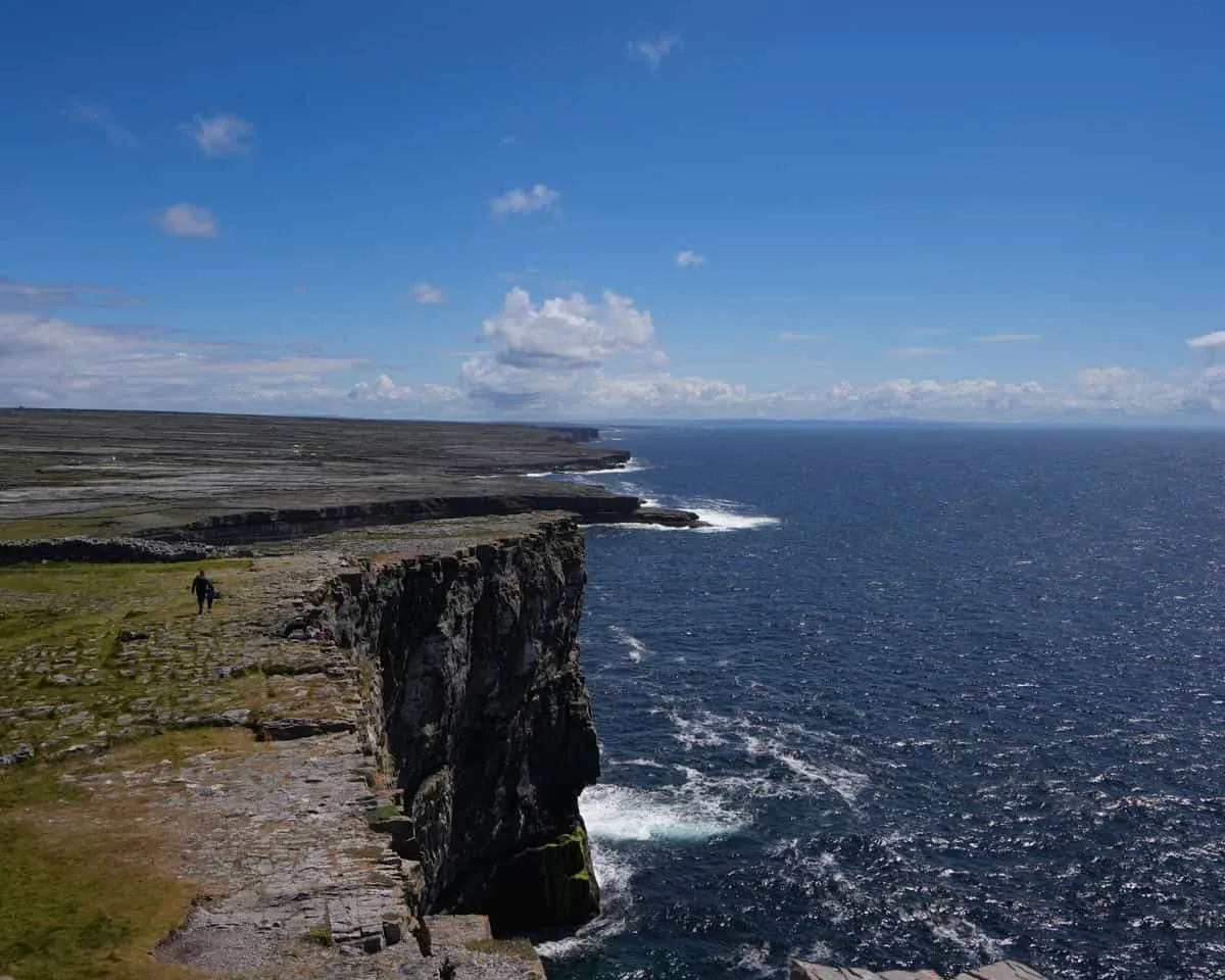 The coastline of Inishmore island in Ireland