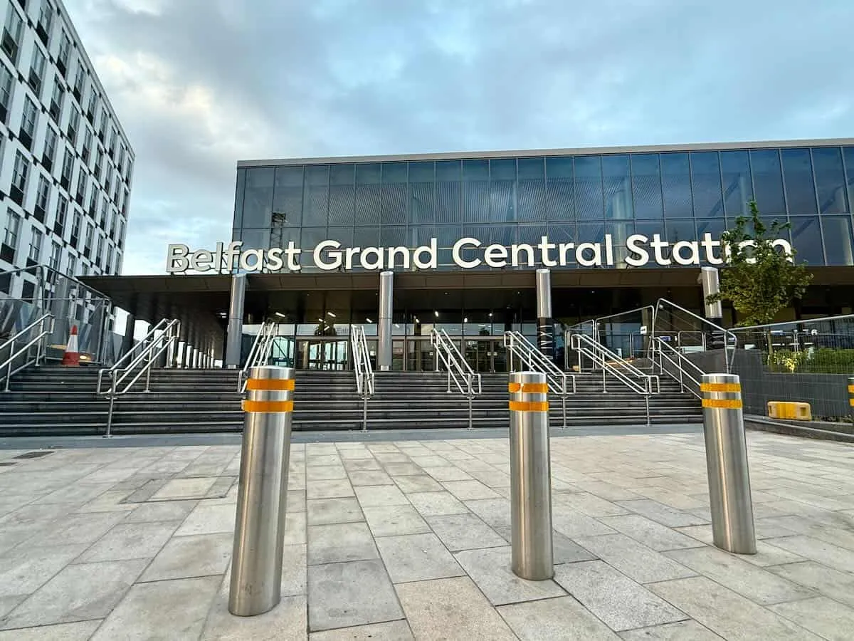 Exterior of Belfast Grand Central Station