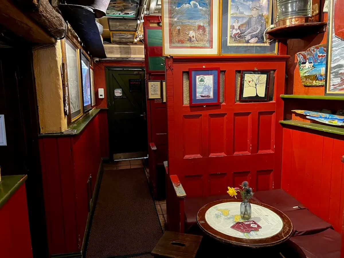 Inside of a Galway pub